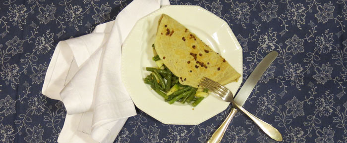 Norddeutsch für Einsteiger: Birnen-Bohnen-Salat mit Speckpfannkuchen