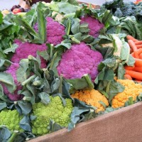 Bunter Blumenkohl Borough Market London