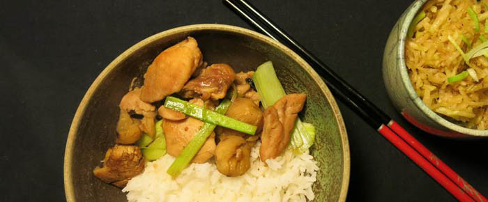 Chinesisches Comfort Food: Hähnchen mit Maronen