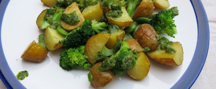 Einmal reinlegen, bitte: Grüner Kartoffelsalat
