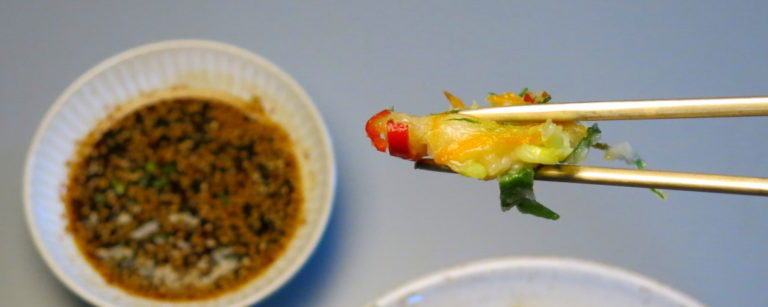 Koreanische Pfannkuchen Haemul Pajeon